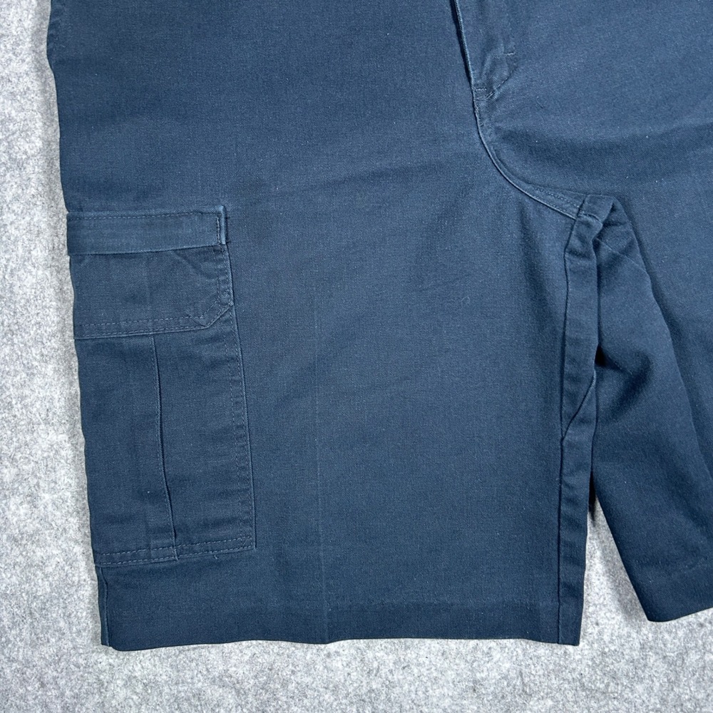 Dickies Cargo Shorts Mens 34(32x10) Navy Blue Loose Fit Workwear Skate Utility - Picture 3 of 14
